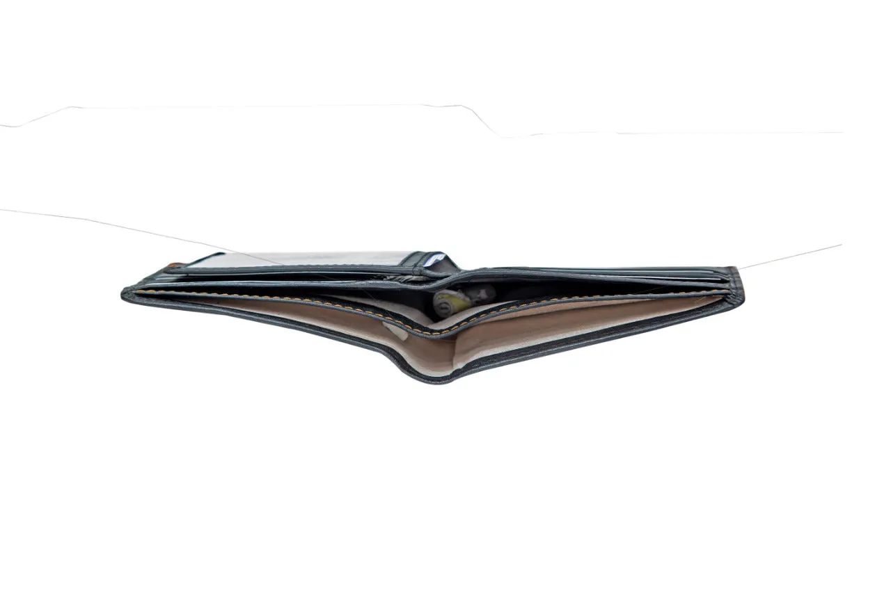 MENS WALLET COMBO 92932 (BLACK WITH TAN)