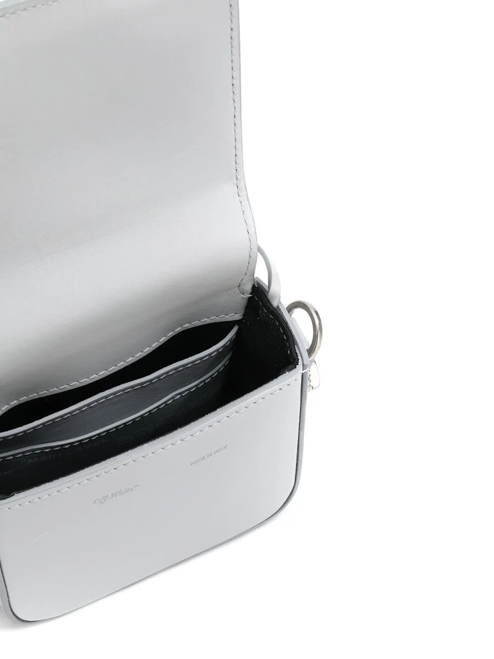 Off-White Baby Binder Crystal-Embellished Flap Bag