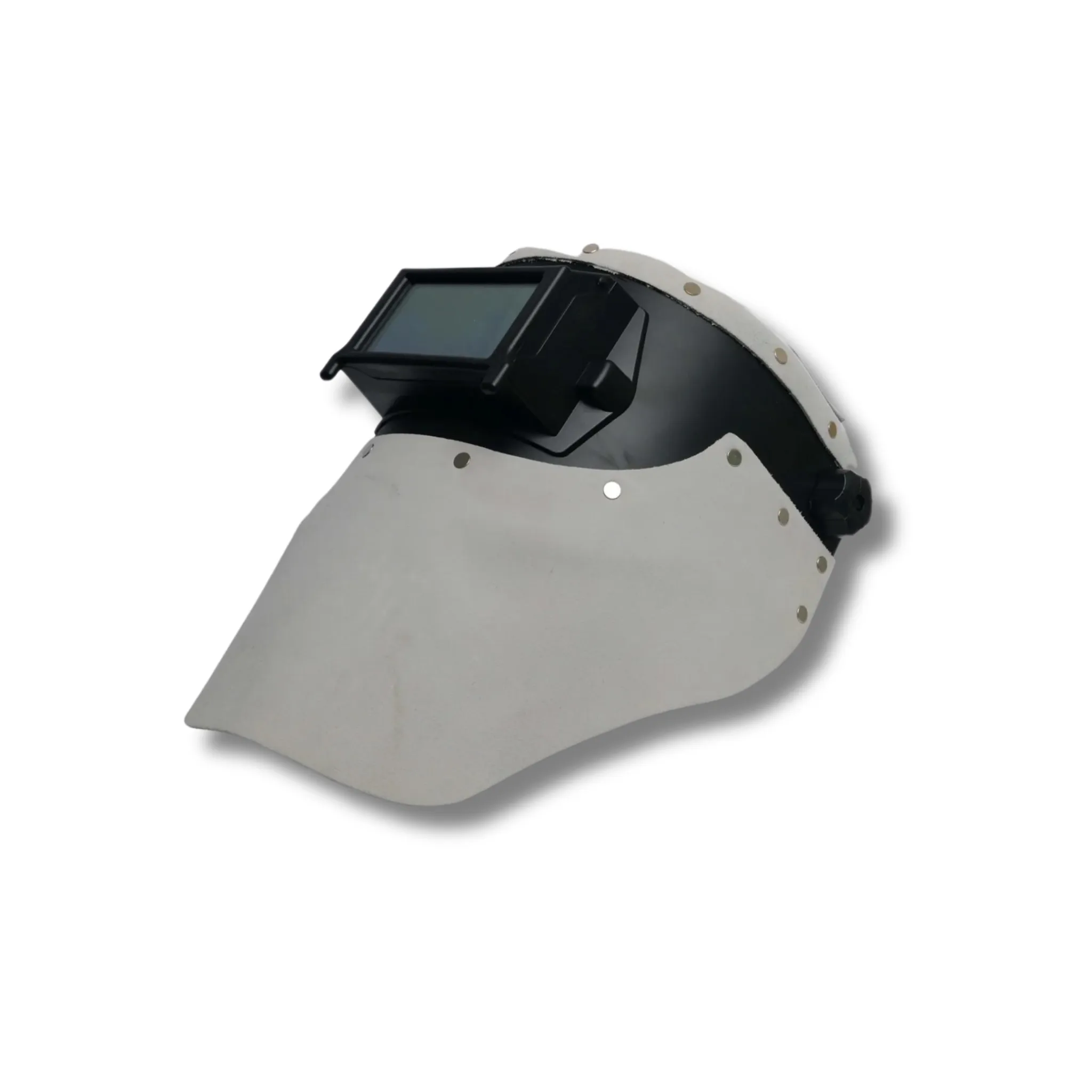 Outlaw Leather - Welding Hood - Off-White Suede