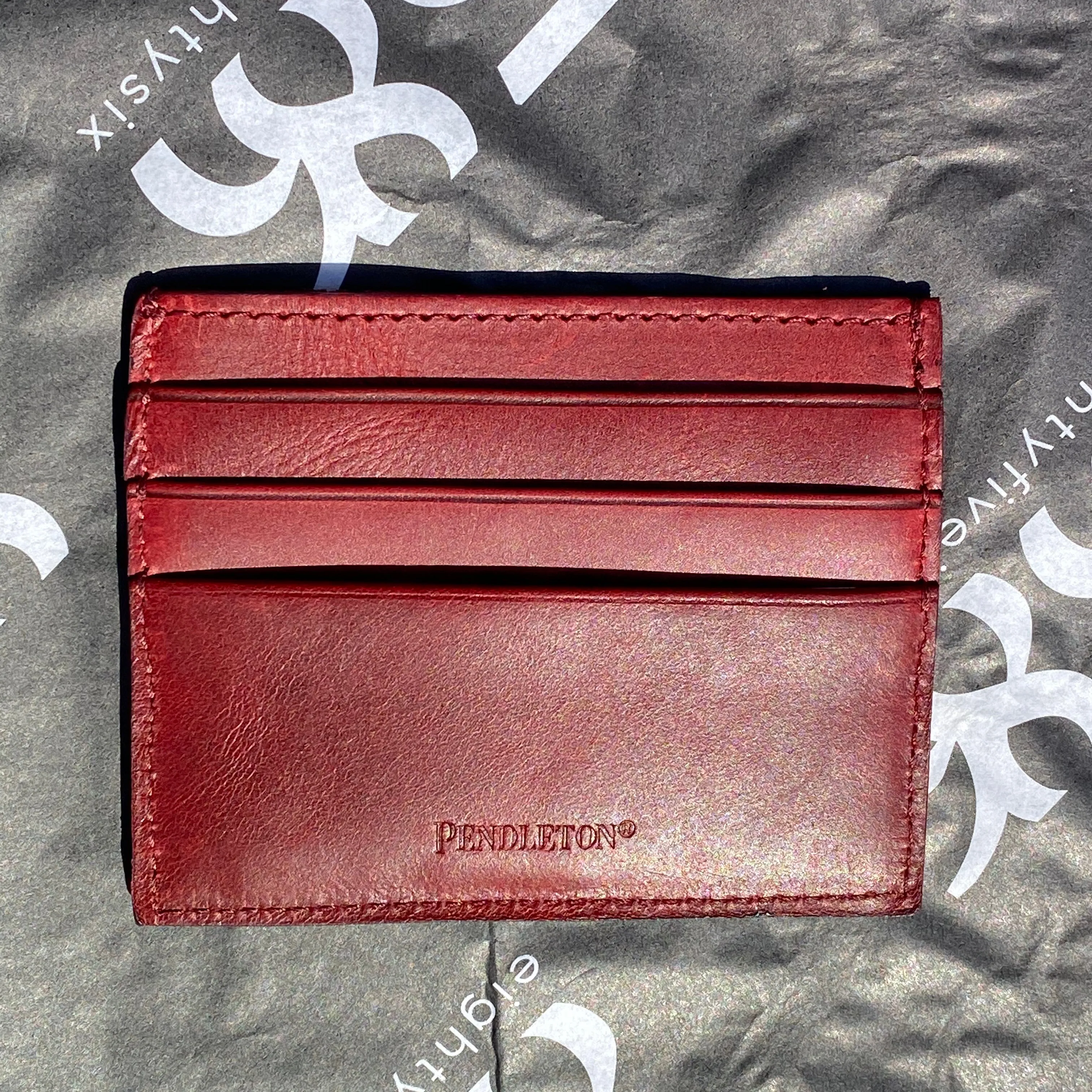 PENDLETON: SLIM LEATHER CARD CASE WALLET