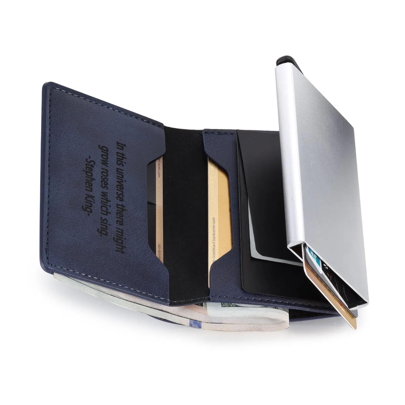 Personalised Leather Name Card Wallet