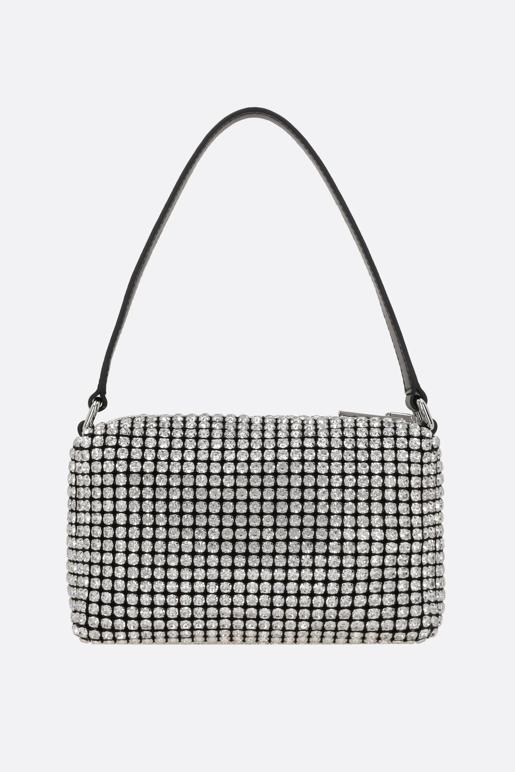 Rhinestone Mesh Chain Evening Bag