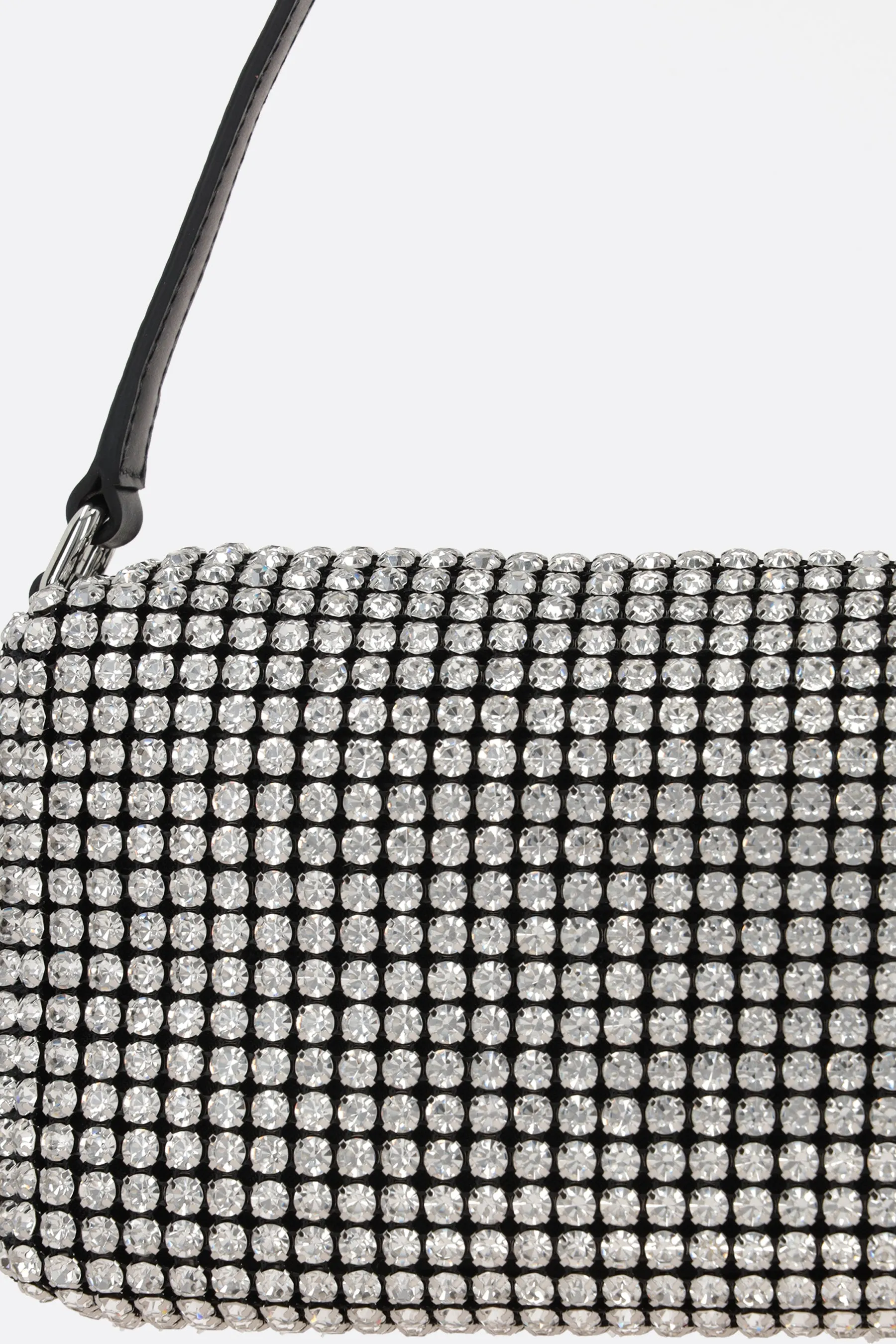 Rhinestone Mesh Chain Evening Bag