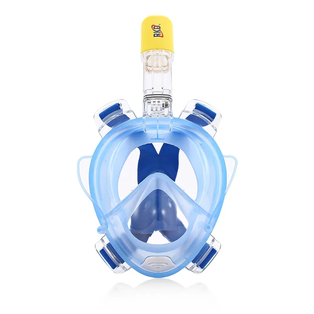 RKD Anti Fog Detachable Dry Snorkeling Full Face Mask Set