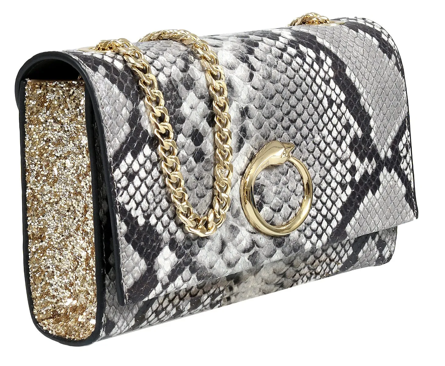 Roberto Cavalli HXLPDL 001 Grey Shoulder Bag