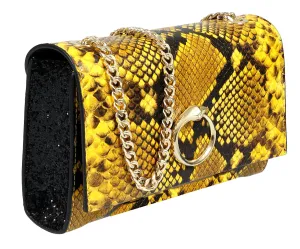 Roberto Cavalli HXLPDL 030 Yellow Shoulder Bag