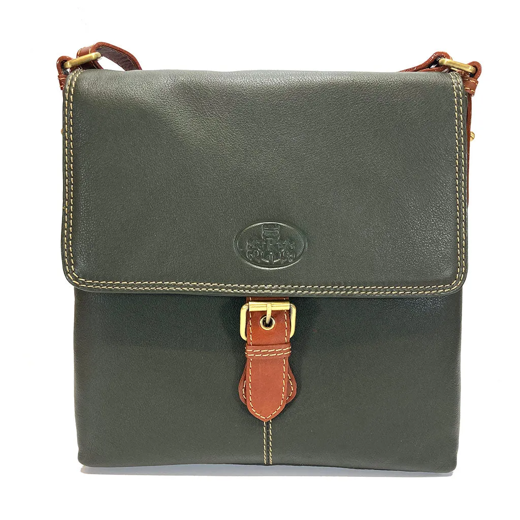 Rowallan Leather Shoulder Bag - Style: 31-9291 Prelude Green