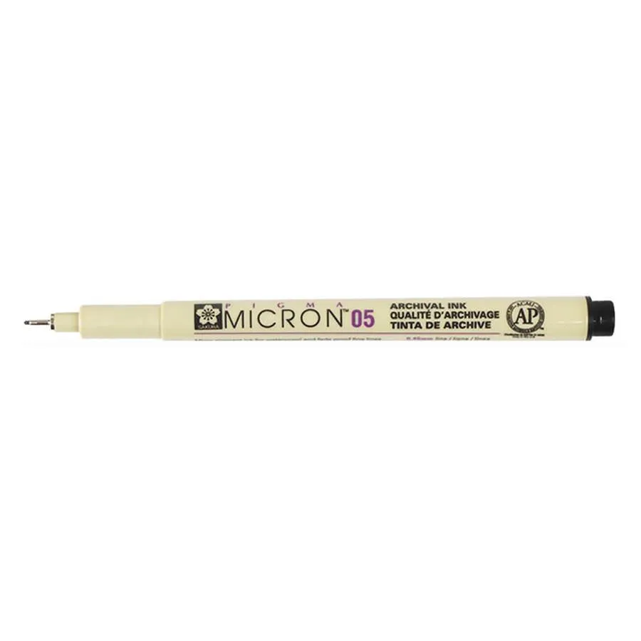 Sakura Pigma 05 Micron 0.45mm Pen, Black