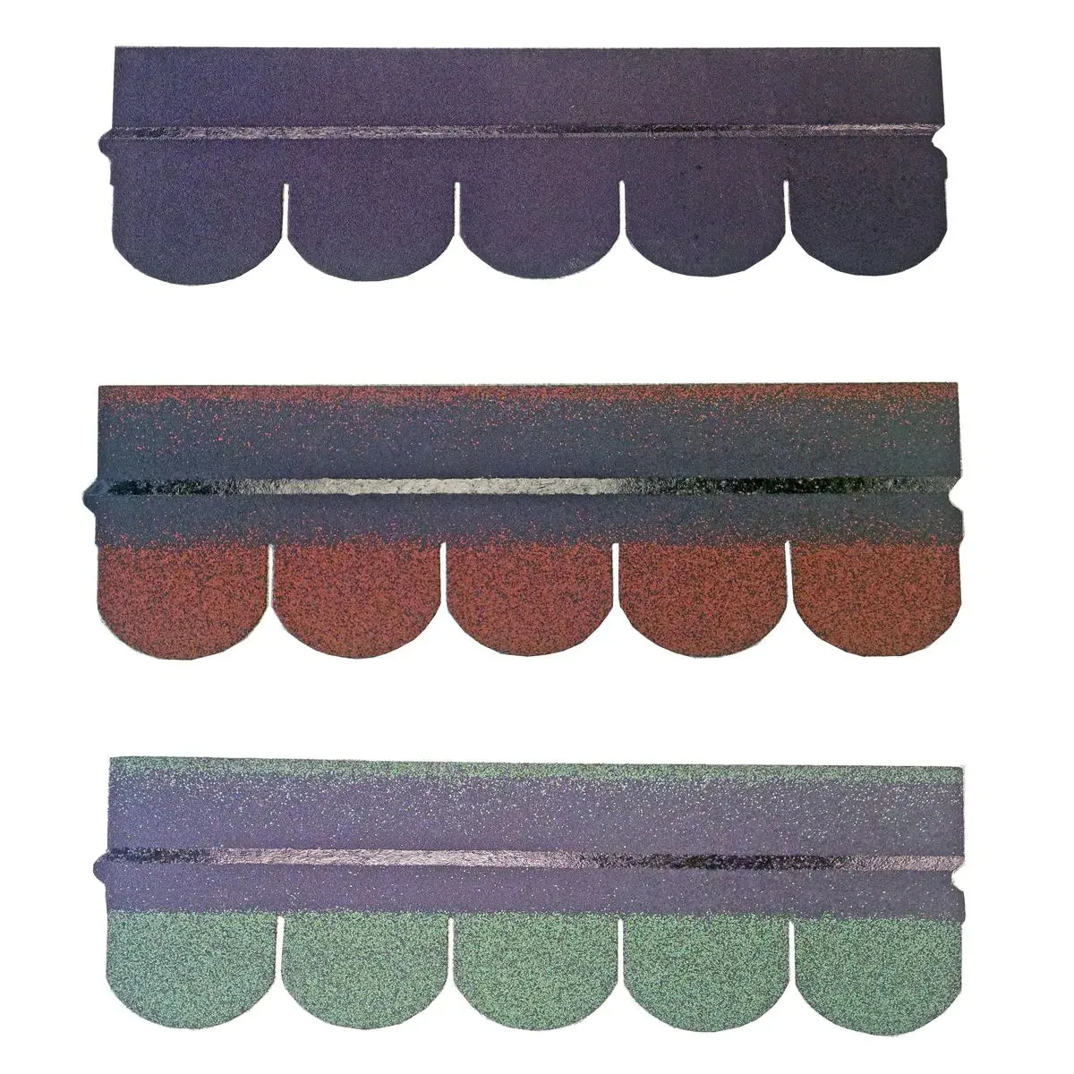 Scallop 5 Tab Bitumen Roof Felt Shingles - Black (2.42m2 Pack)