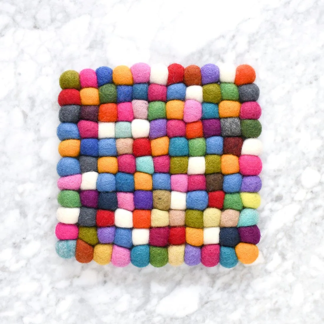 Teapot Trivet - Square Colourful 20cm