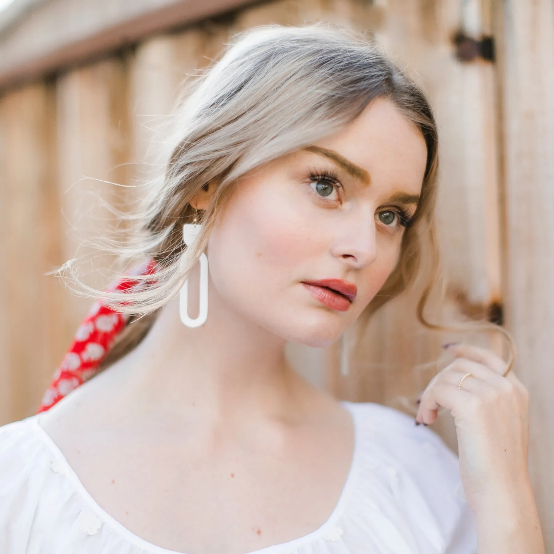 The Asbury Leather Earrings ©