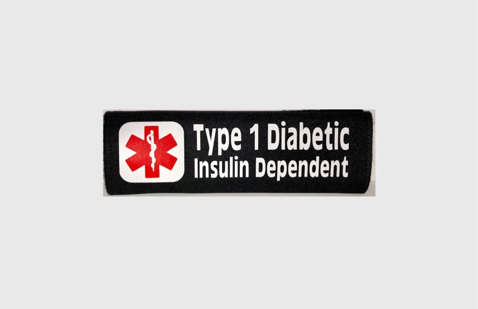 Type 1 Diabetic Backpack Strap - Car Seat Strap Cover - Window Decal Set