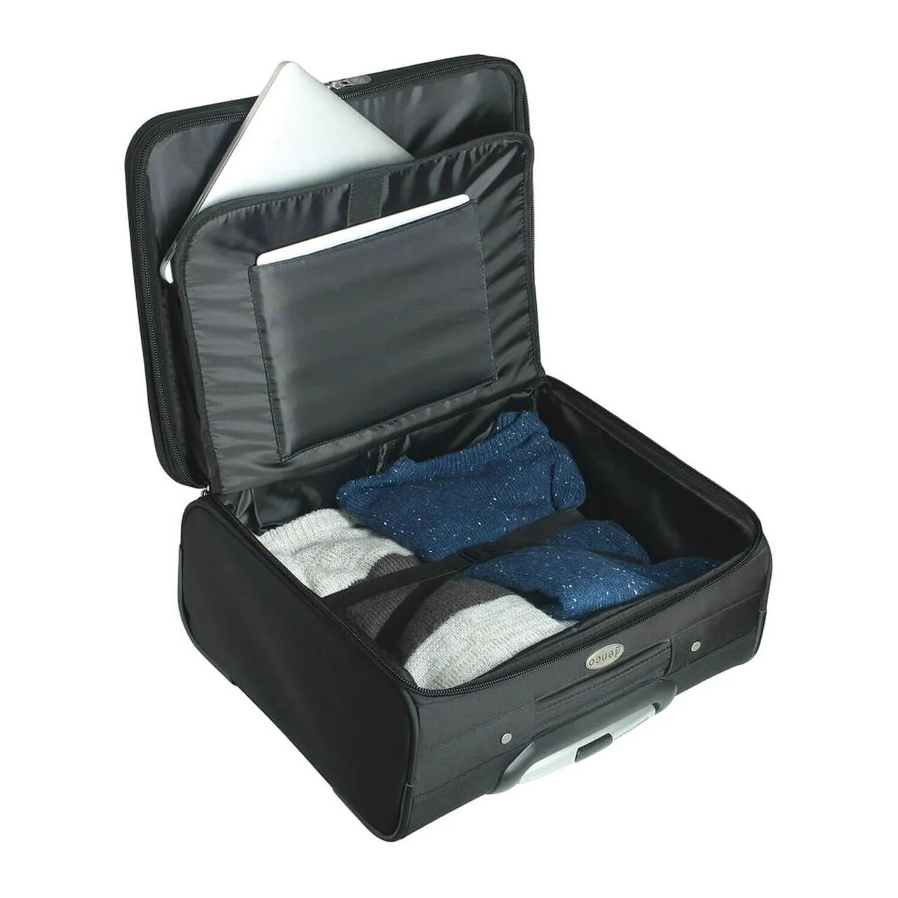 Virginia Cavaliers 14" Black Wheeled Laptop Overnighter