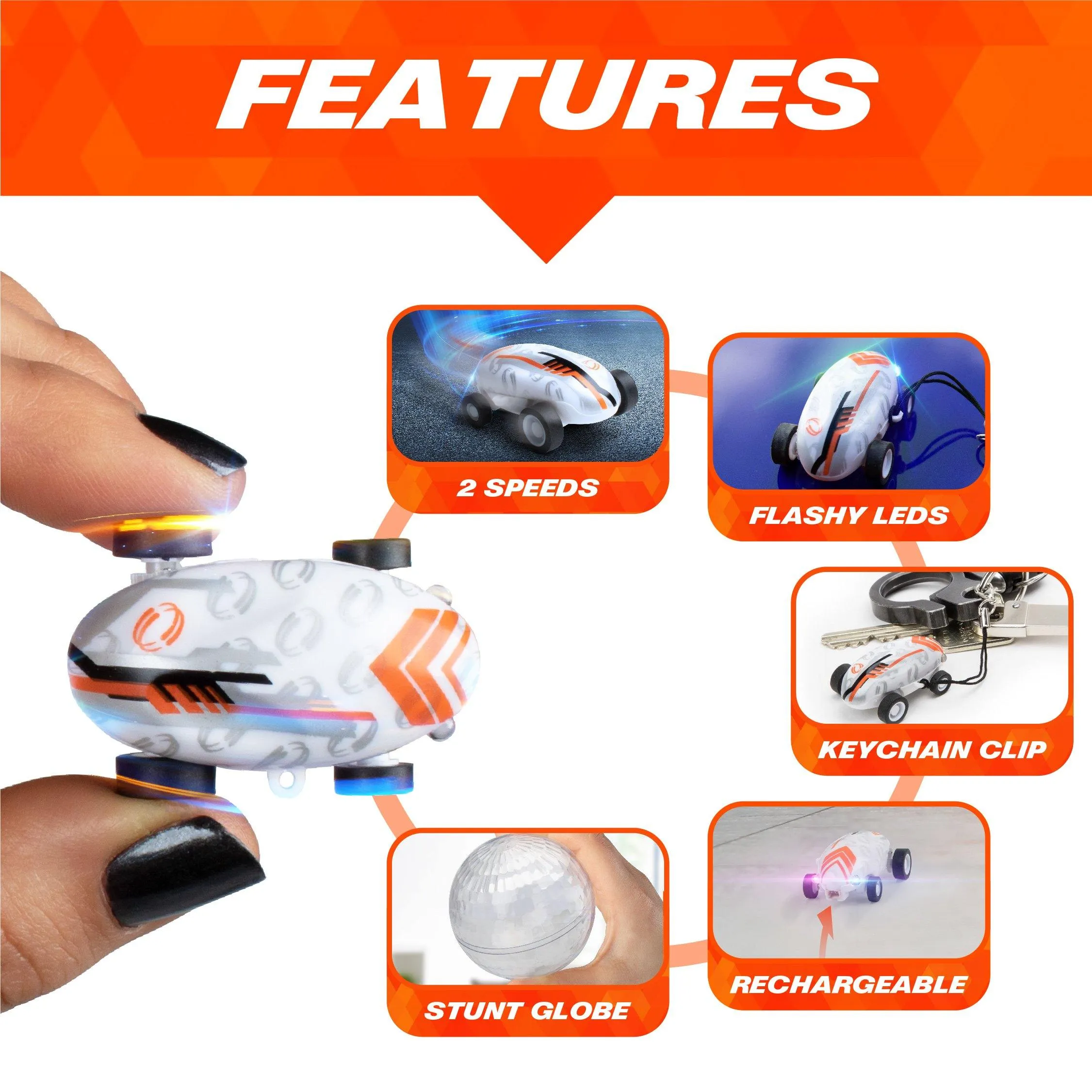 Whipz Mini Racer LED Car