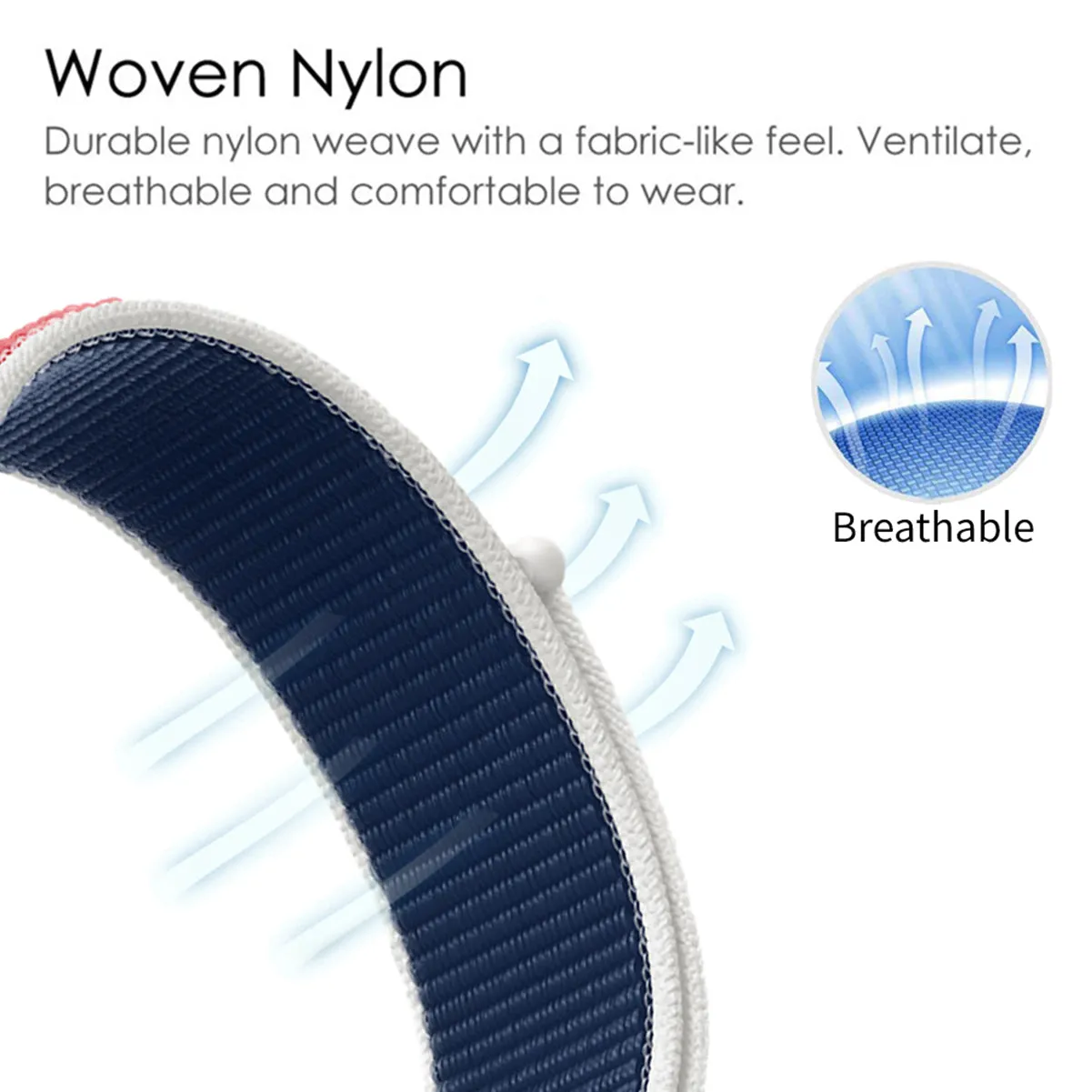 Woven Nylon Straps For Apple Watch-42/44/45/49mm-Great Britain