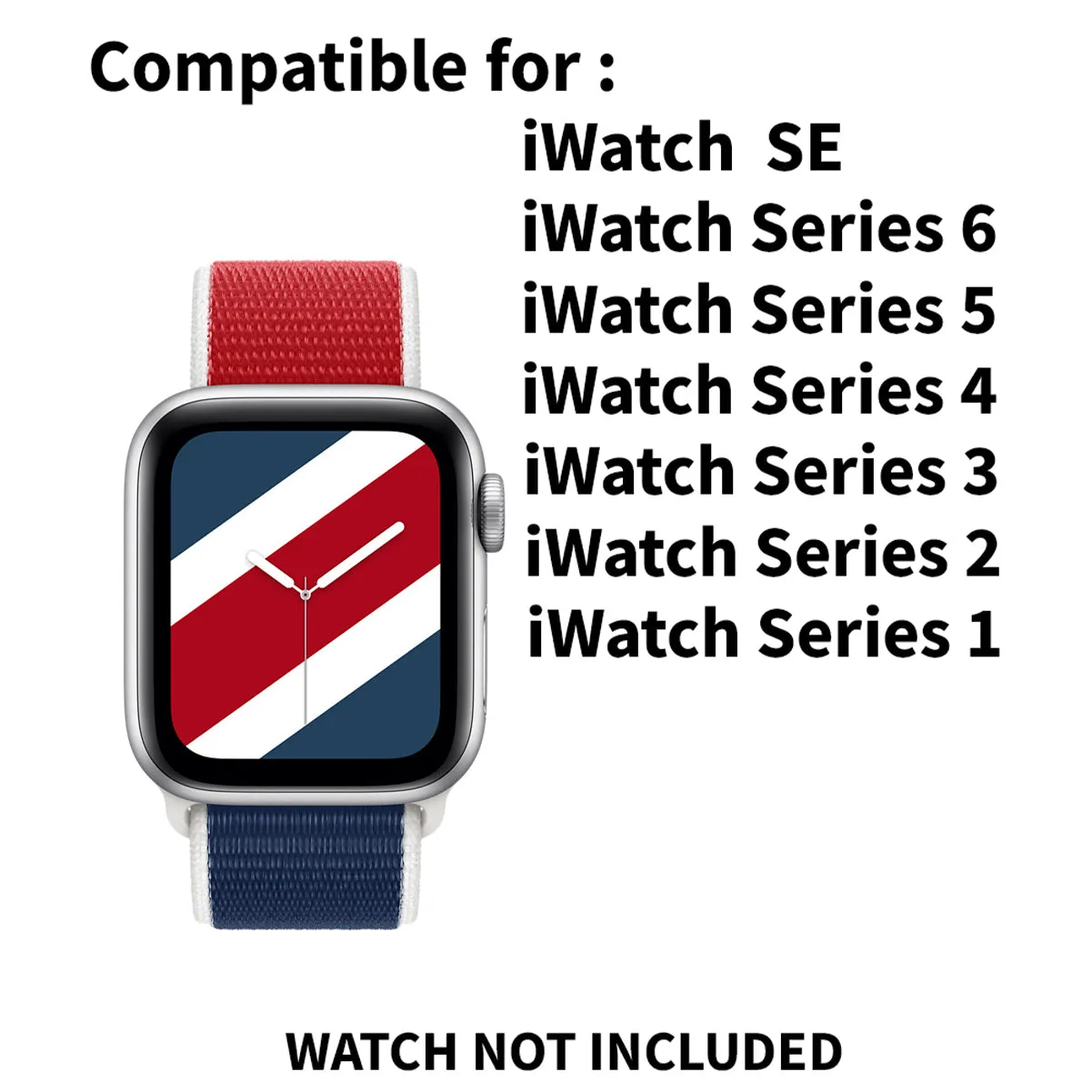 Woven Nylon Straps For Apple Watch-42/44/45/49mm-Great Britain